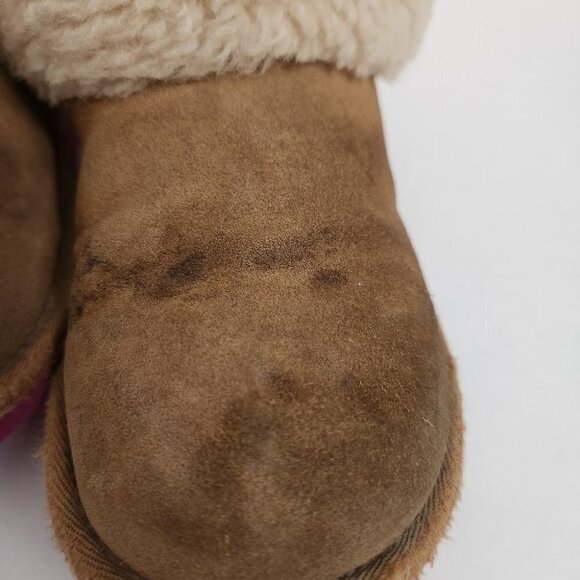 UGG | Ellee boots suede shearling purple buckle girls sz 1 - Picture 5 of 5